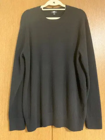 UNIQLO 캐시미어 크루넥 스웨터 블랙 XL