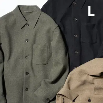 유니클로 네이비 더블 페이스 셔츠 자켓 L