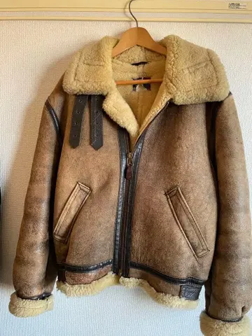 B3 봄버 자켓 무스탕 천연 가죽 플라이트 자켓 방한 아메카지 아우터