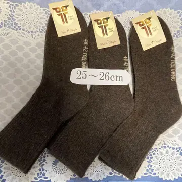 사이즈 ( 25-26cm ) 3켤레 몽골 따뜻한 울 삭스 울 양말
