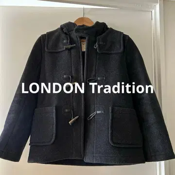 LONDON Tradition 더플 코트 블랙