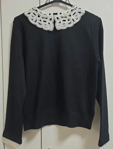 에니시스 any sis 레이스 옷깃 니트 XL