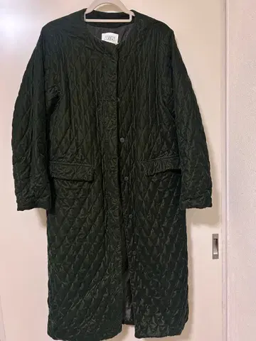 벨로아 퀼팅 롱 자켓