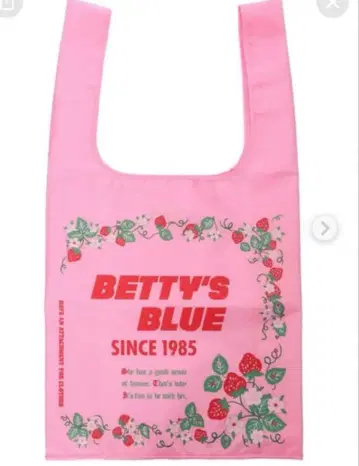BETTY'S BLUE 스트로베리 패턴 에코백 MOUSSY SNIDEL