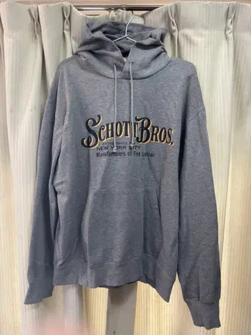 Schott Bros. 그레이 후드티 XL