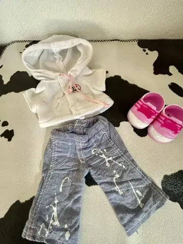 귀여운 하나짱 옷 갈아입기 후드티와 팬츠 세트