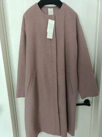 Techichi 노카라 롱 코트 (더스티 핑크, 택 포함 새상품)