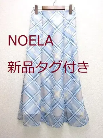 택 포함 새상품 NOELA 패턴 스커트 체크 무늬 M
