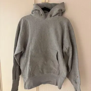 Champion 리버스 위브 후드티 L 그레이