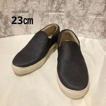 MOHI 모히 슬립온 여성용 송치 36 23cm 블랙 스니커즈