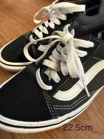 Vans 스니커즈 22.5cm 블랙/화이트