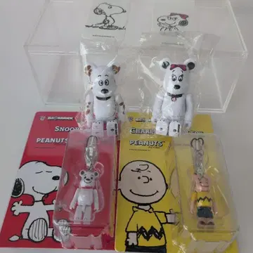 스누피 찰리 브라운 50% & 스누피 베어브릭 세트