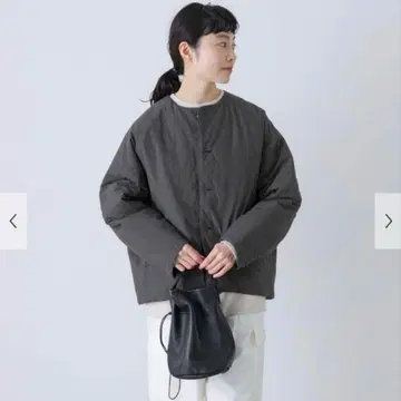 새상품 카구레 퀼트 숏코트