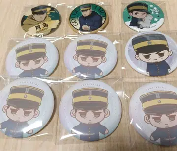 골든 카무이 츠키시마 캔뱃지 9개 세트
