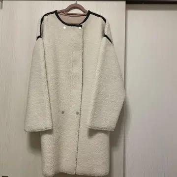 vivaprest 리버서블 코트 ( 보아 스웨이드 )