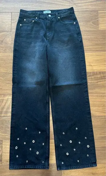 LILXWAVY 블랙 데님 팬츠