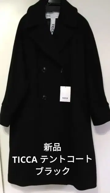 미사용 새상품 TICCA 블랙 텐트 코트