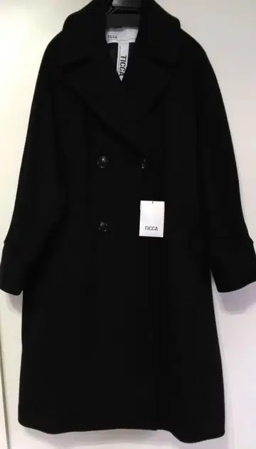 미사용 새상품 TICCA TOKYO 블랙 텐트 코트