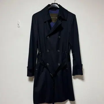 매킨토시 울 트렌치코트 네이비 36 S 영국제