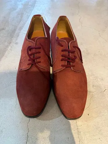 80s 오렌지룸 외 스프링 플레인토 스웨이드 사이즈 25.5