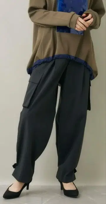 cloche 스트라이프 카고 팬츠