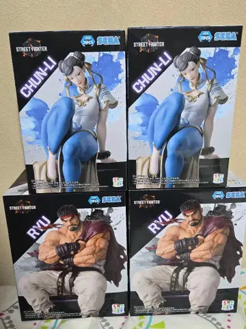 [ 미개봉 새상품 ] 스트리트 파이터 6 류 춘리 피규어 4체 세트