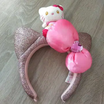 키티 글리터 머리띠 유니버셜 스튜디오 마스코트 봉제 인형