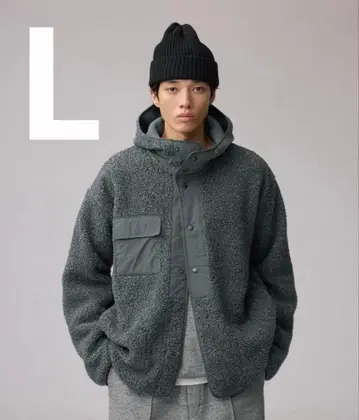 보아 플리스 스냅 후드티 ENGINEERED GARMENTS