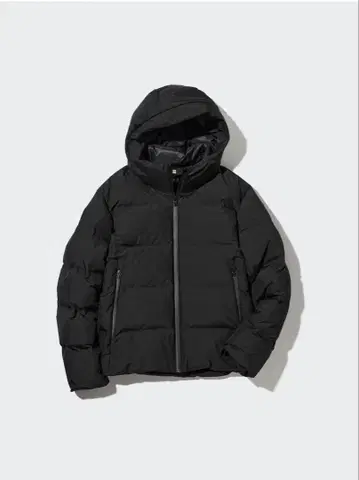 심리스 다운 후드티/3D 컷 유니클로 UNIQLO XL