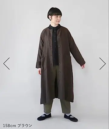 [ 택 포함 새상품 ] blue willow 블루위로 노카라 롱 코트