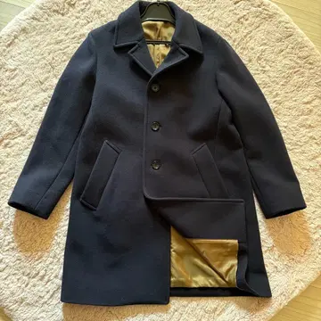 네이비 울 체스터 코트