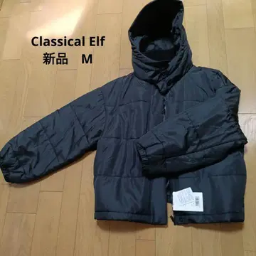 Classical Elf 충전솜 후드 부착 숏 자켓 블루종 M