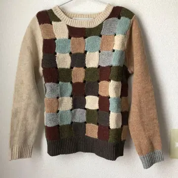 뷔르데사봉 패치워크 니트