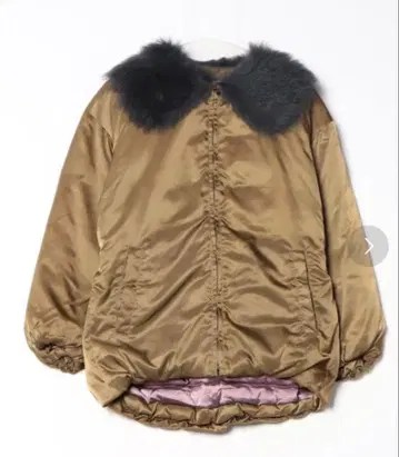 CITYTOKYO 퍼 옷깃 다운 자켓 코트