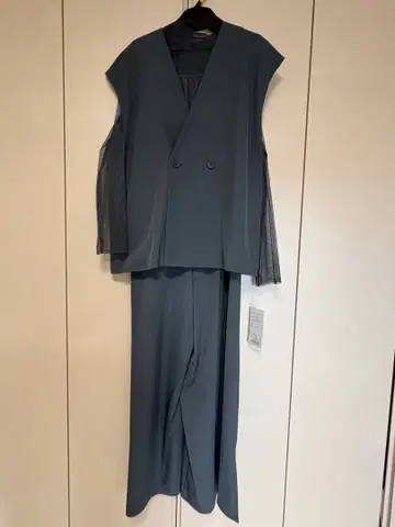 Kana 블루 더블 브레스트 팬츠 셋업