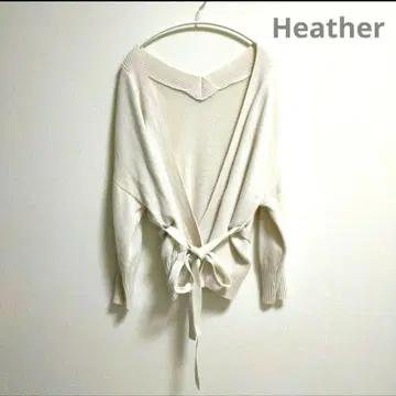 Heather 헤더 아이보리 멀티way 코튼 카슈쿨 가디건