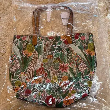 꽃무늬 리버서블 토트백