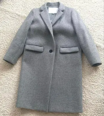 Kaon 백 프릴 코트 그레이 Kaon