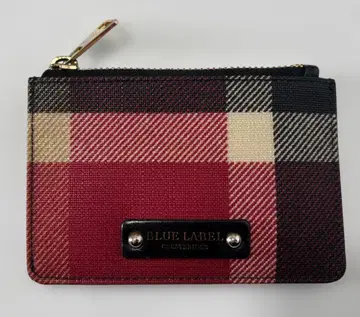 BLUE LABEL 체크 무늬 카드 케이스