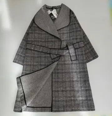 택 포함 새상품 MOMODA 디노스 리버서블 롱 코트 벨티드 44