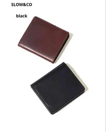 미사용 새상품 SLOW&CO 블랙 접이식 지갑 mini wallet
