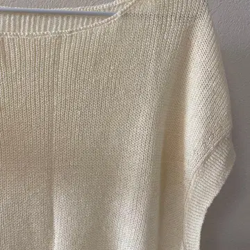 SLOBE IENA 슬리브리스 니트 아이보리