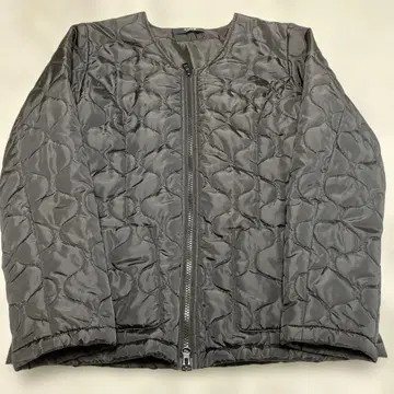 퀼팅 노카라 자켓