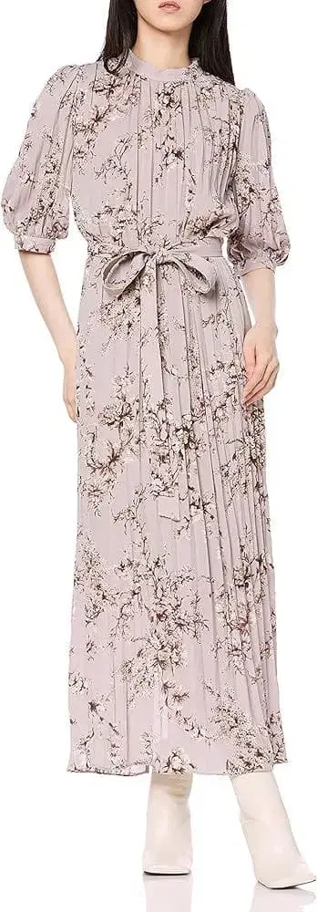 [ 세일 ] snidel 쉬폰 프린트 원피스 size1 그레이 베이지