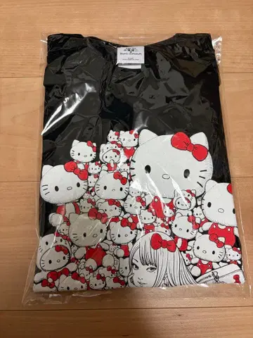 이토 준지 산리오 롱 T셔츠 M 갸루 토미에 헬로키티