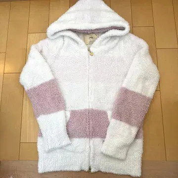 [새상품급] 젤라또피케 보더 후드티 후디 화이트 x 핑크/라벤더