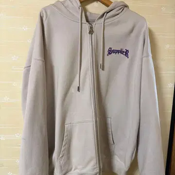 [ 선착순 ] Supplier 지퍼 후드티 베이지