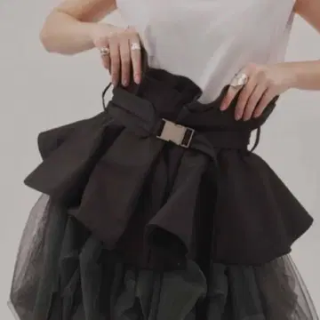 [ 미사용 택 포함 ] LA BELLE ETUDE 서클 플레어 볼륨 벨트