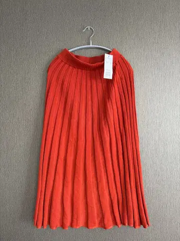 CIAO PANIC 오렌지 플리츠 스커트 F