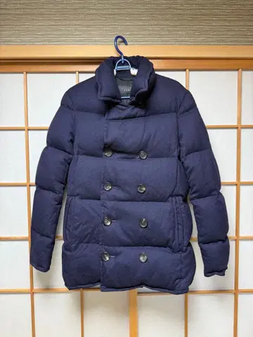 AKM 다운 코트 일본제 네이비 L